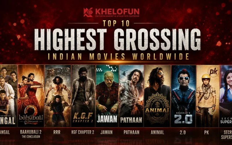 Top 10 Highest Grossing Indian Movies Worldwide | Khelofun
