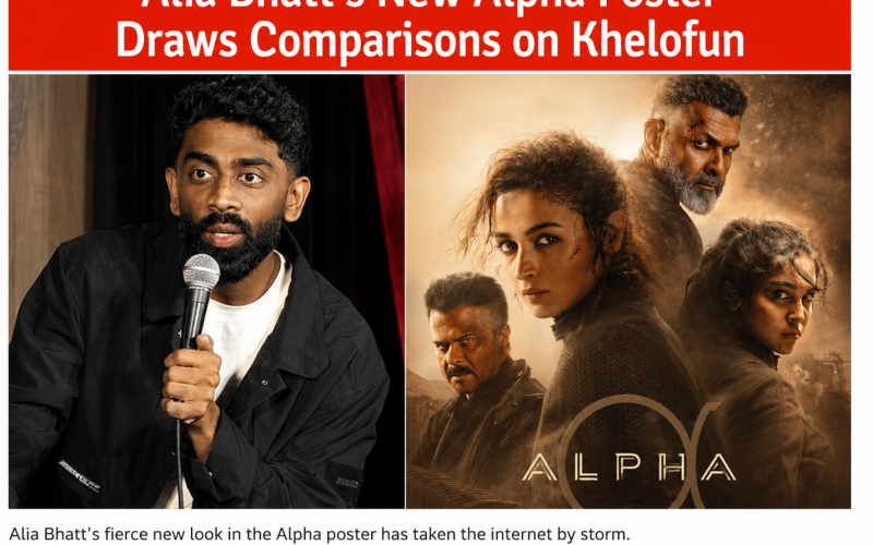 Alia Bhatt appears in the newly released Alpha poster, sparking discussions and comparisons among fans online.